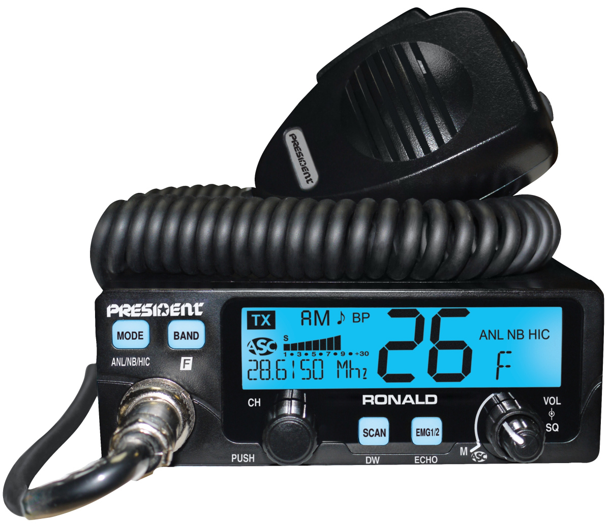 Радиостанция President BARRY AM-FM 12-24 V